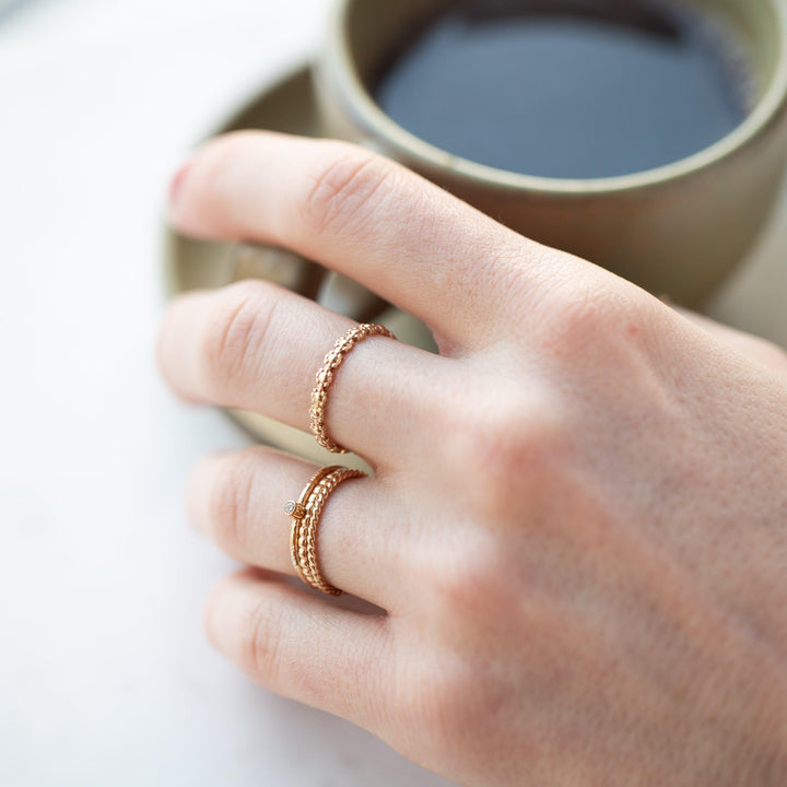 14k Delicate Twist Ring