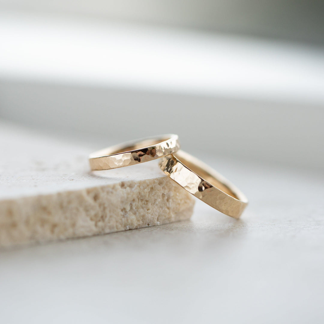 Hammered Wedding Bands