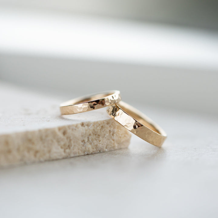 Hammered Wedding Bands