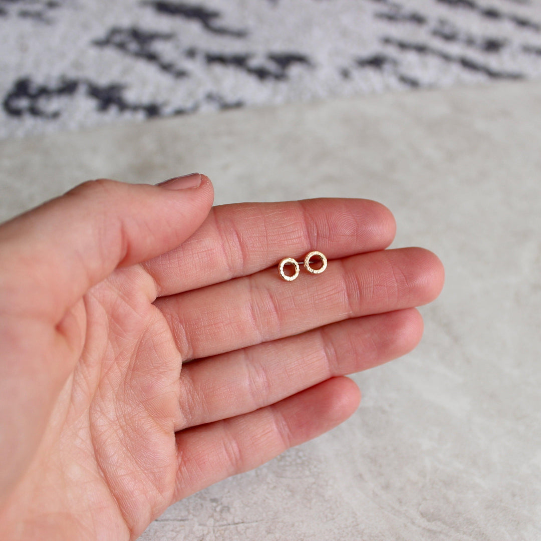 Small Circle studs