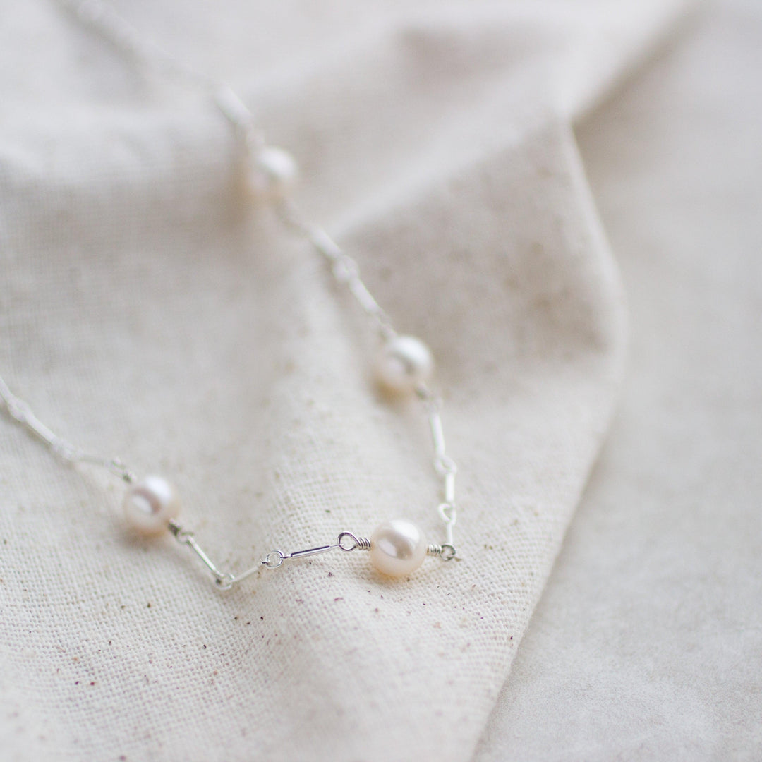 Pearl &amp; Link Necklace