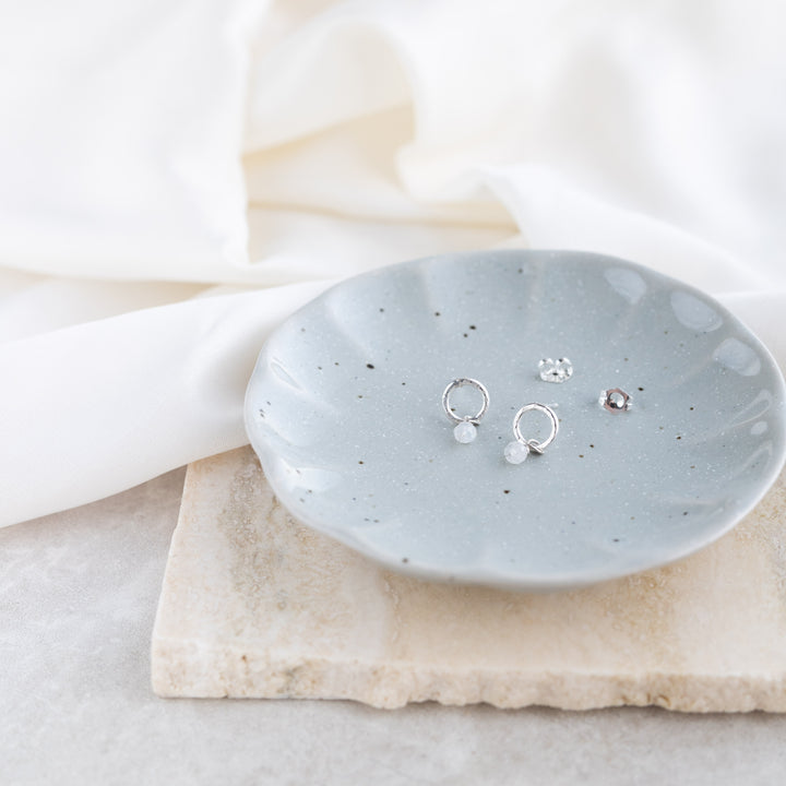 Moonstone studs