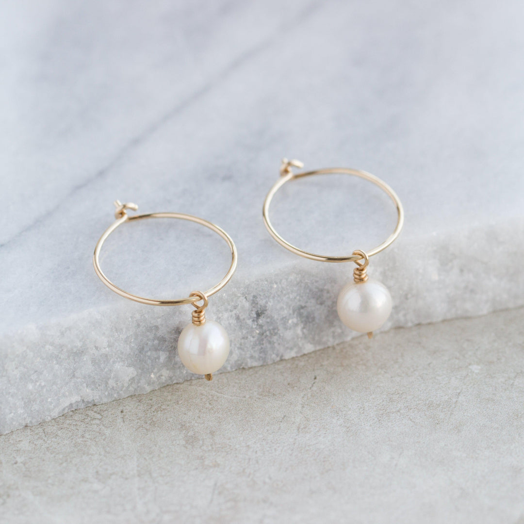 Pearl Hoops