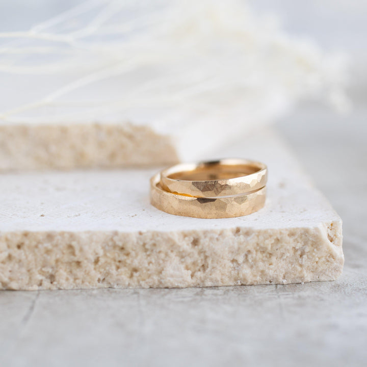 Pebble Wedding Bands