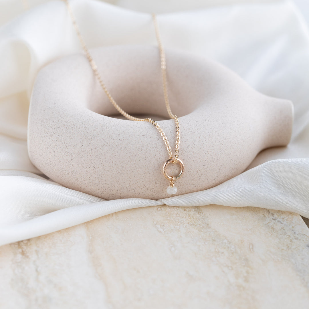 Petite Moonstone Necklace
