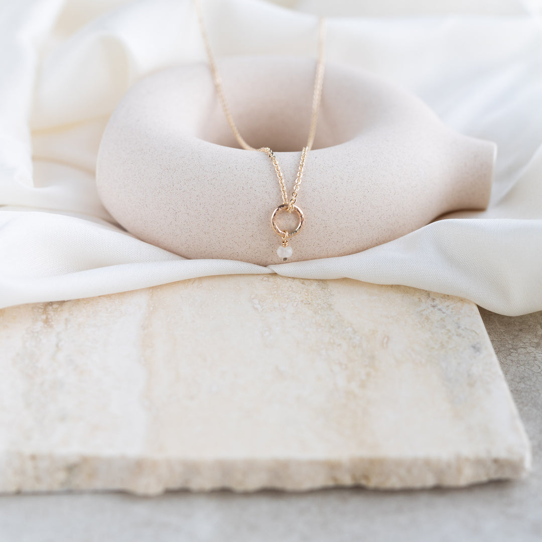 Petite Moonstone Necklace