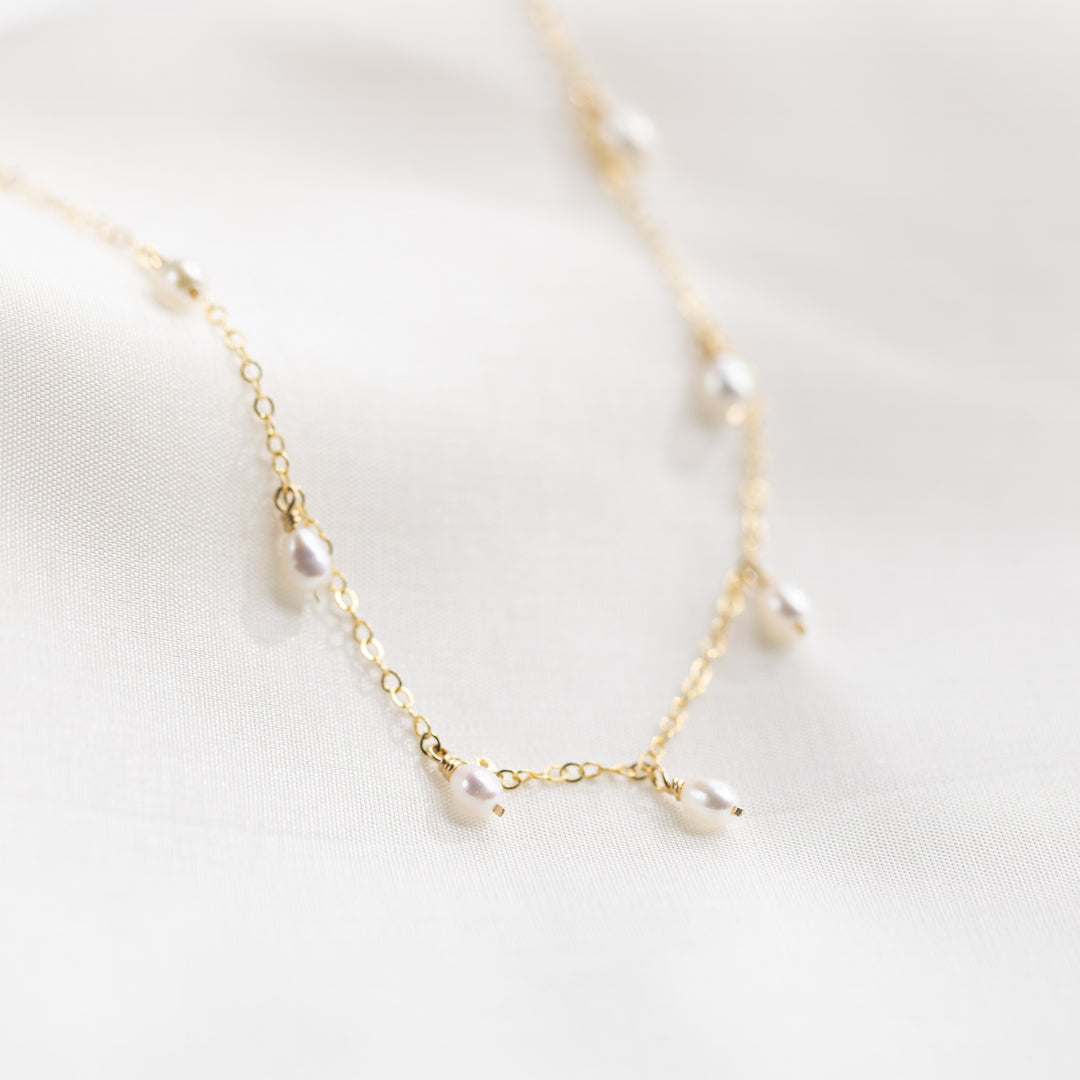 Teardrop Pearl Necklace