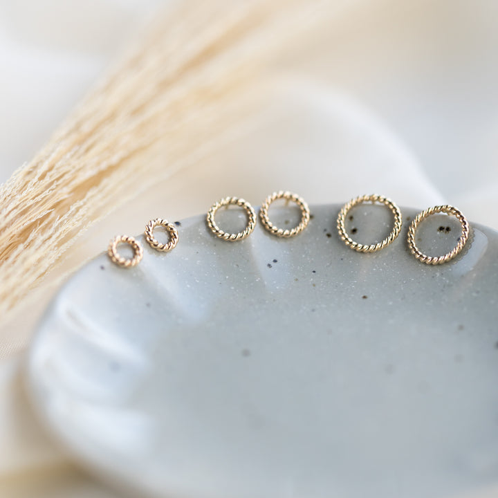 14k Twist Earrings