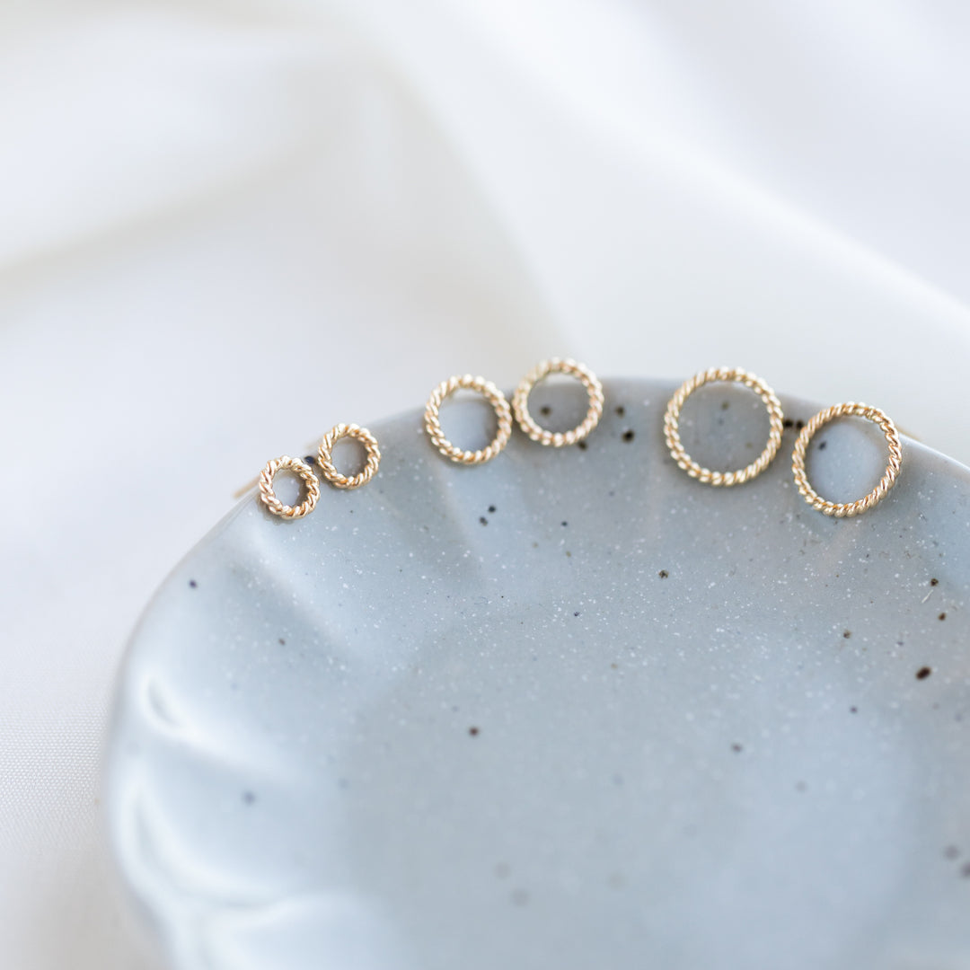 14k Twist Earrings