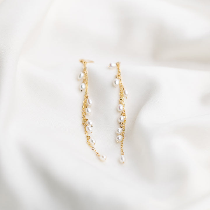 Waterfall Pearl Earrings