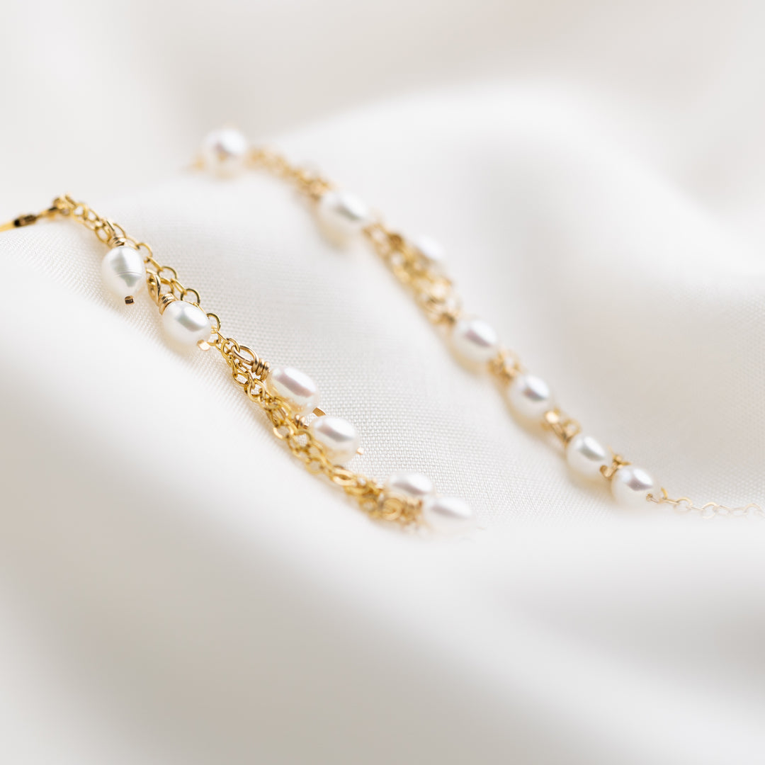 Waterfall Pearl Earrings