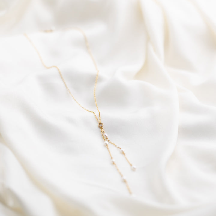 Waterfall Pearl Necklace