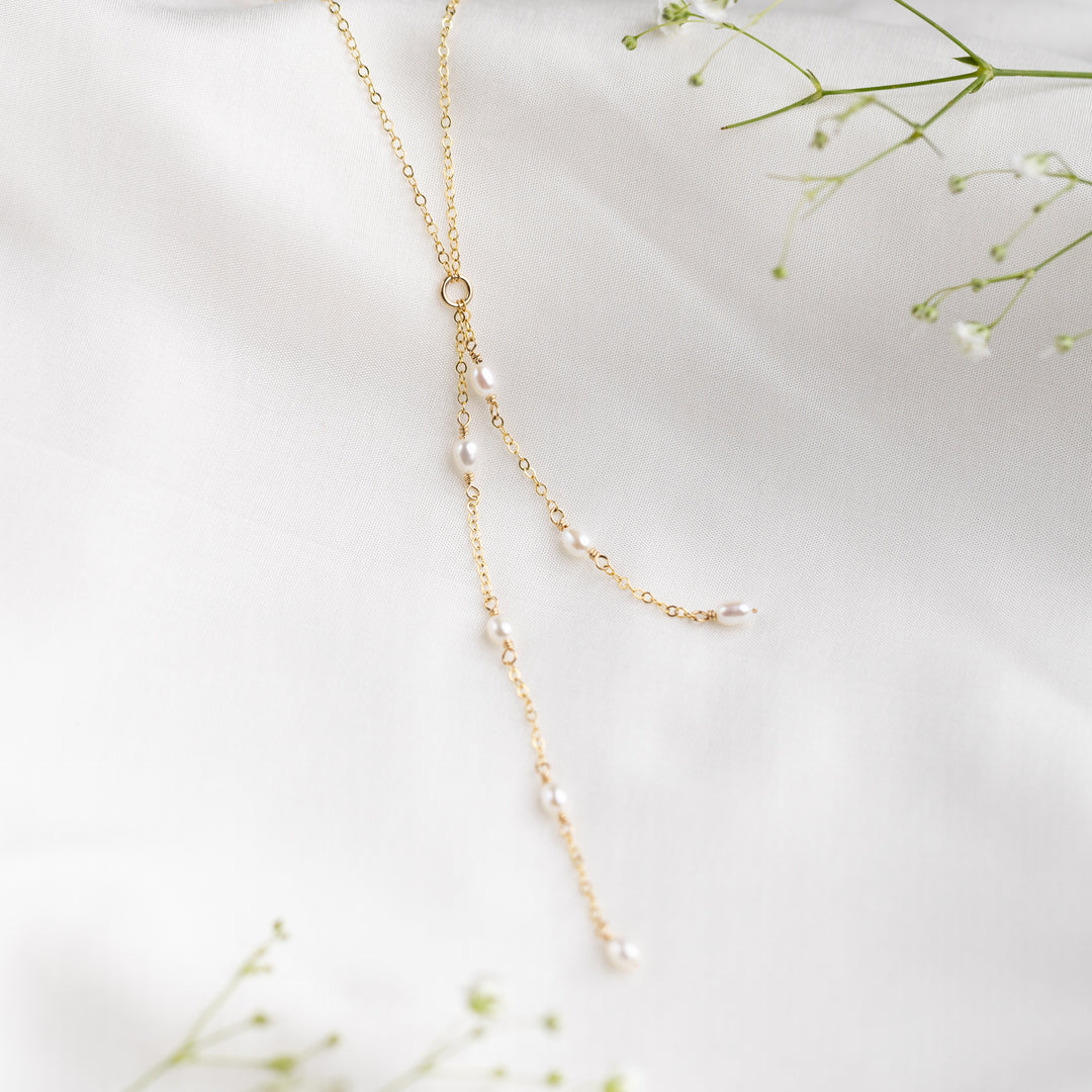 Waterfall Pearl Necklace
