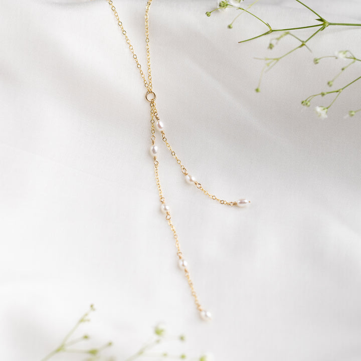 Waterfall Pearl Necklace