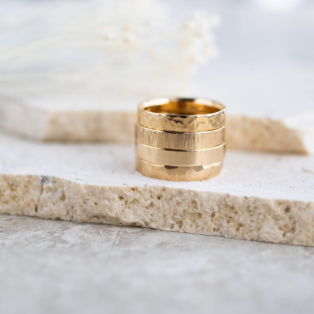 Pebble Wedding Bands