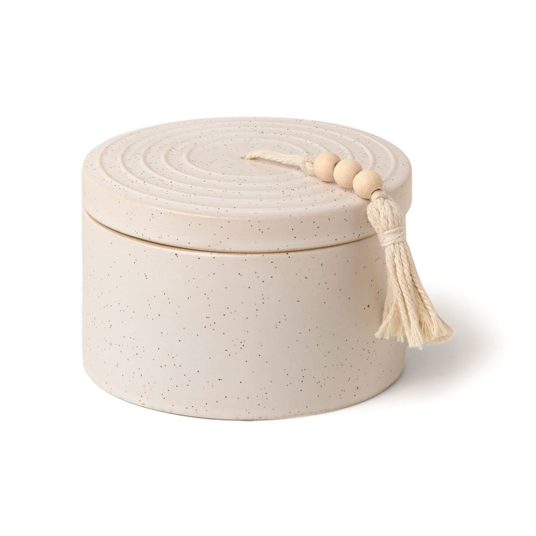 Cypress + Fir, White Ceramic Candle