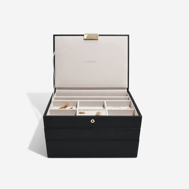 Stackers Black Classic Jewellery Box