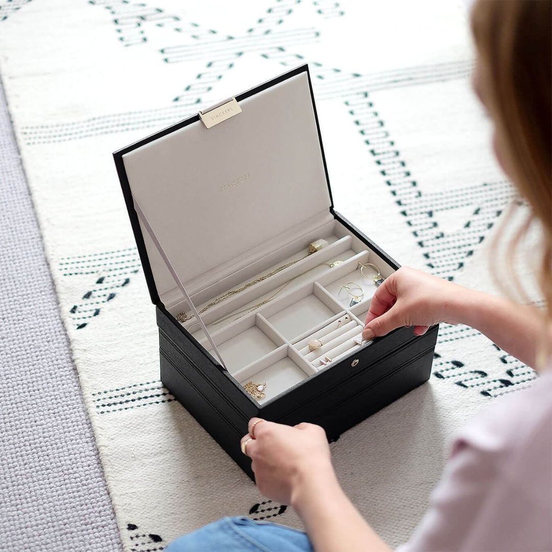 Stackers Black Classic Jewellery Box