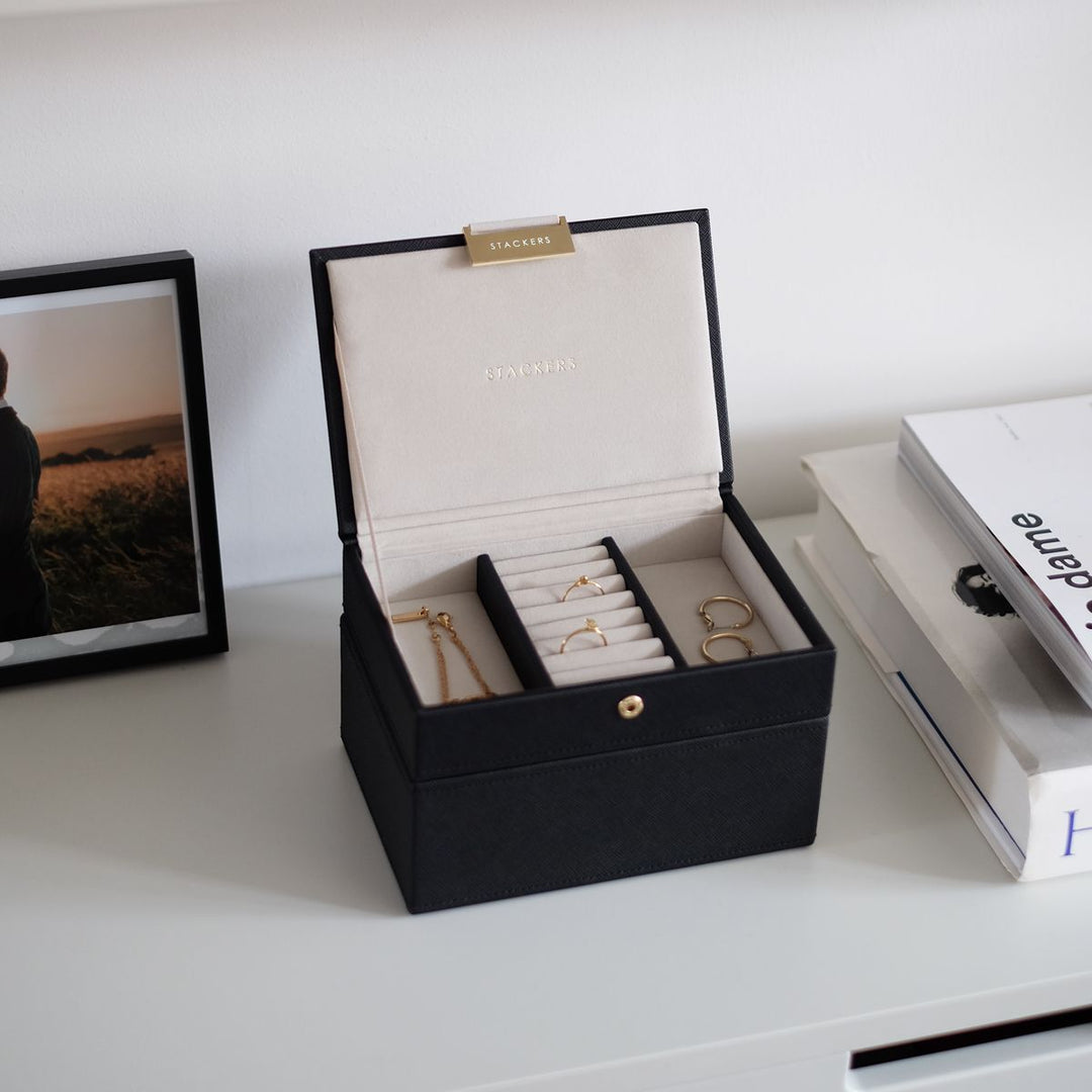 Stackers Black Mini Jewellery Box