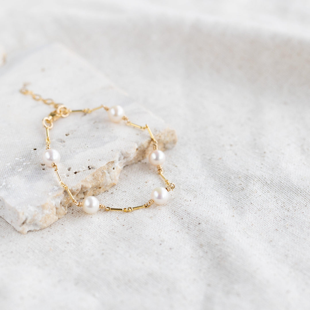 Pearl &amp; Link armband