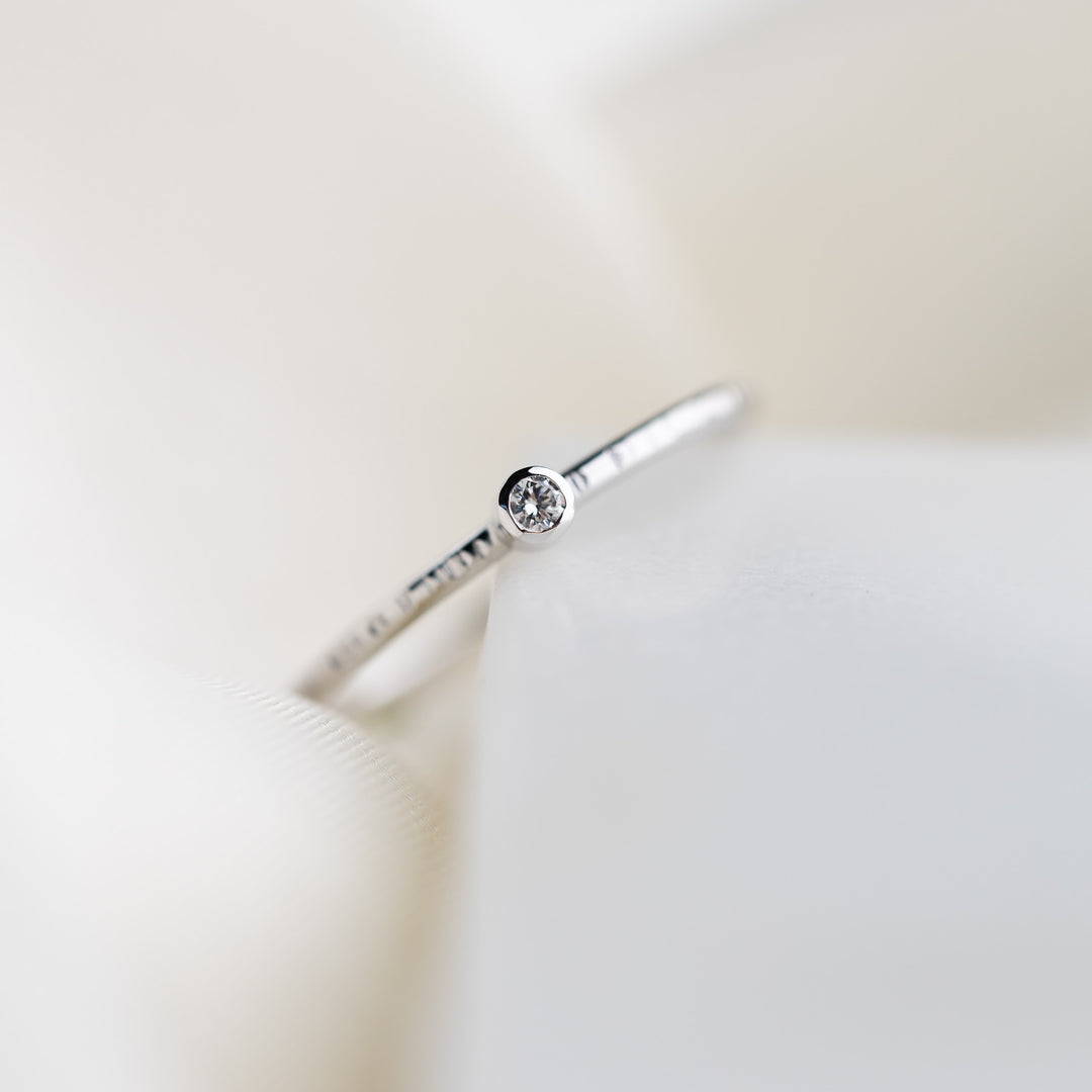 Birch Diamond hringur, Palladium White Gold