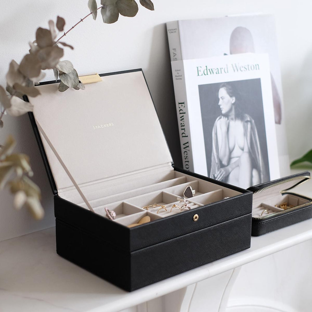 Stackers Black Classic Jewellery Box
