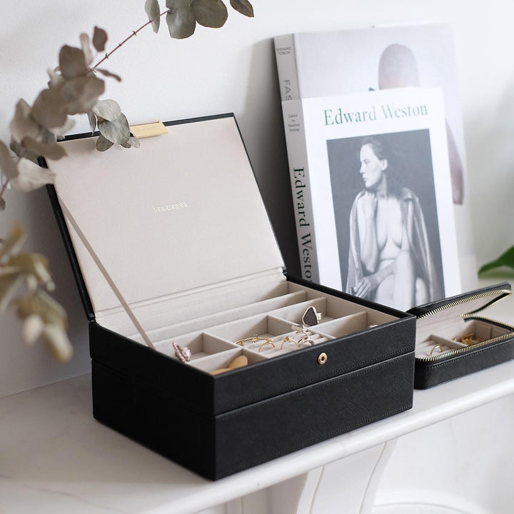 Stackers Black Classic Jewellery Box