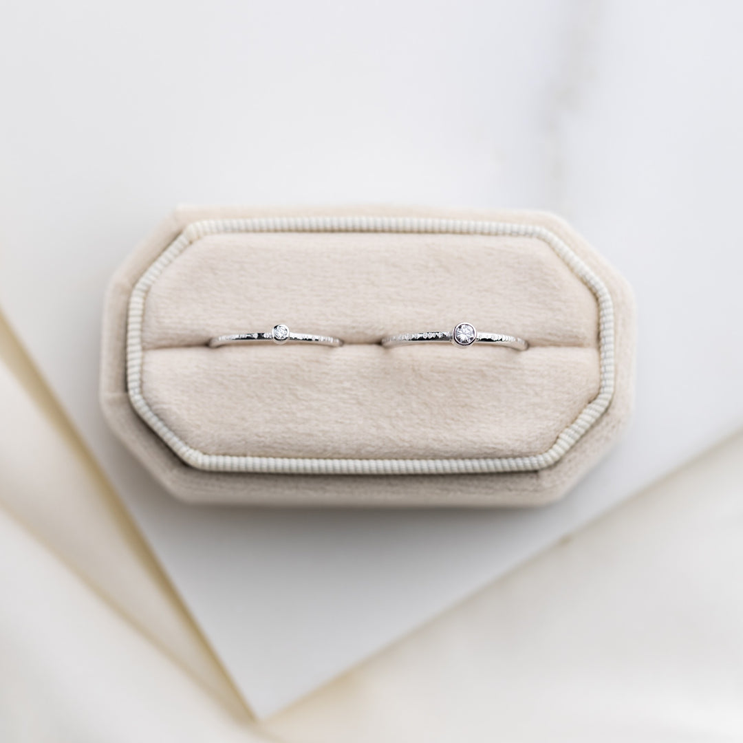 Birch Diamond hringur, Palladium White Gold