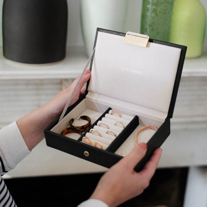 Black Mini Jewellery Box Lid