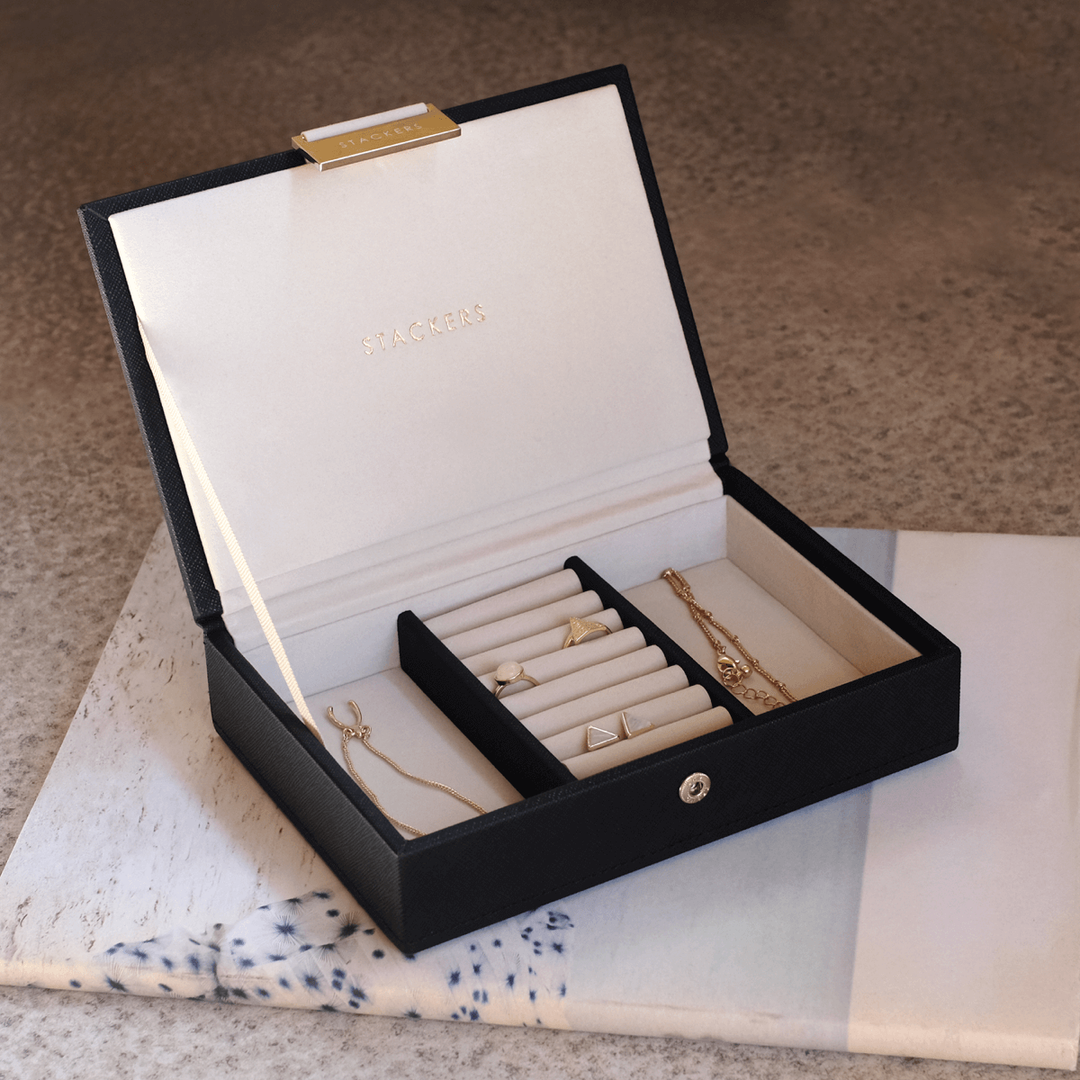 Black Mini Jewellery Box Lid