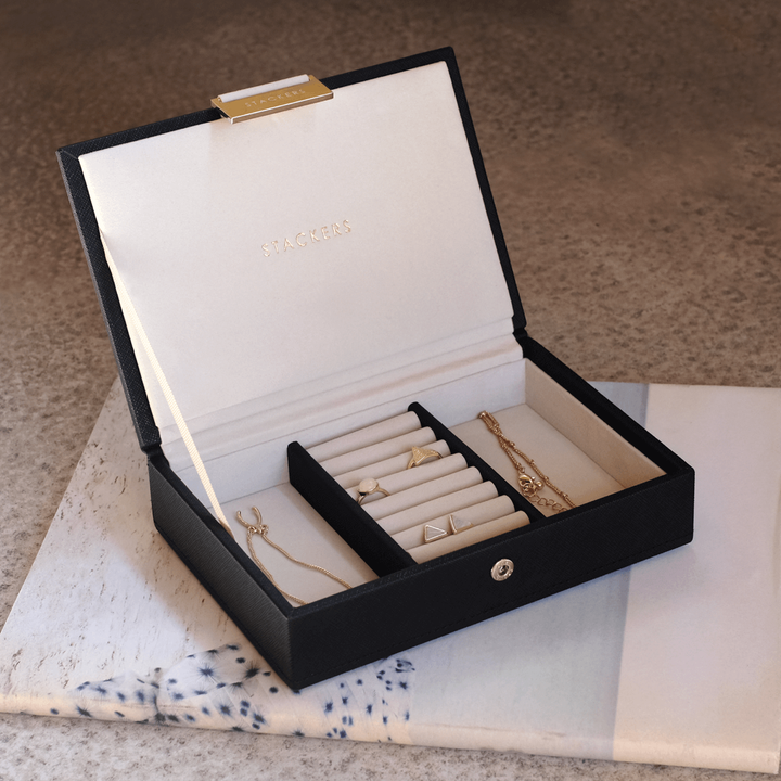 Black Mini Jewellery Box Lid