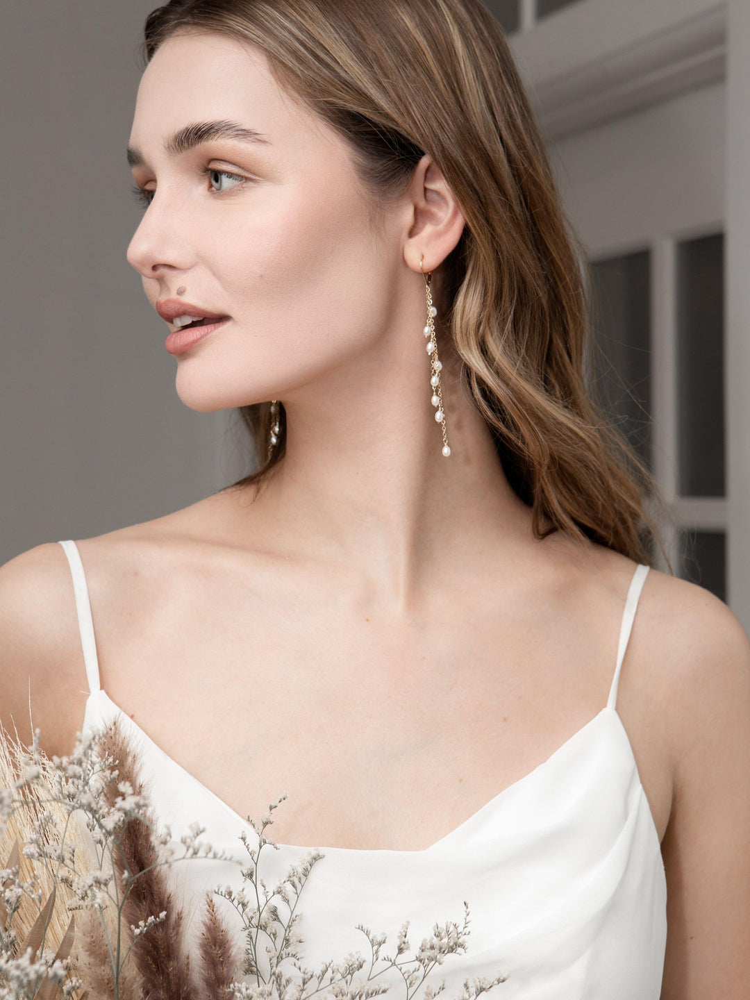 Waterfall Pearl Earrings