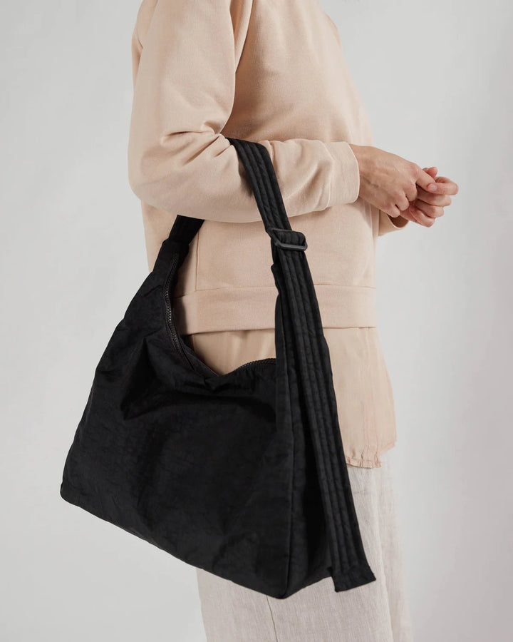 BAGGU Nylon Shoulder Bag, Black