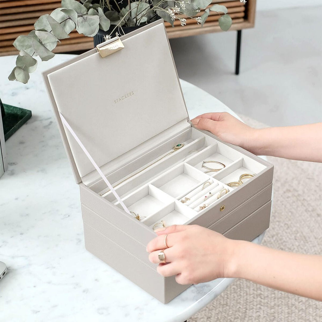 Stackers Taupe Classic Jewellery Box