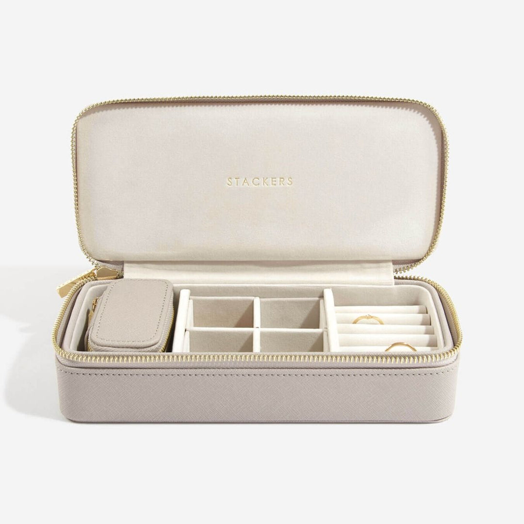 Large Taupe Travel Case