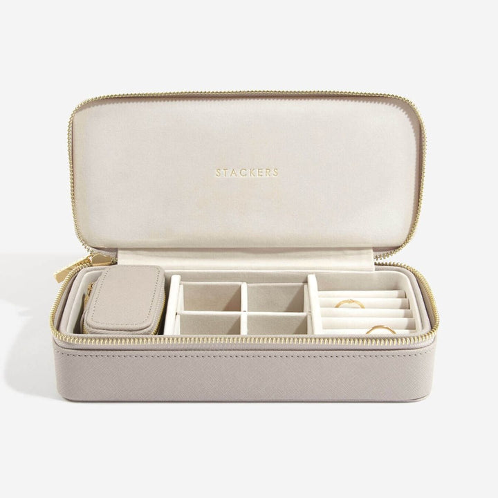 Large Taupe Travel Case