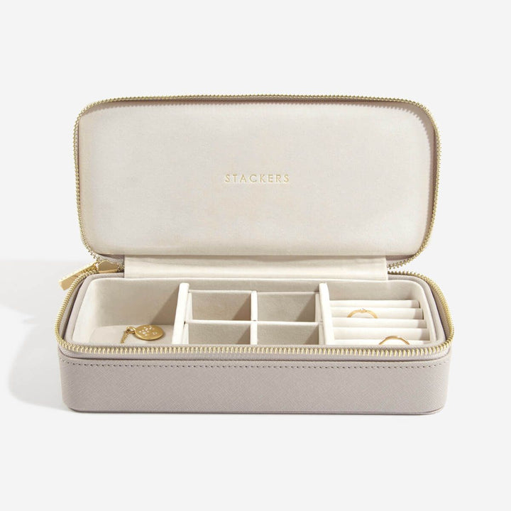 Large Taupe Travel Case