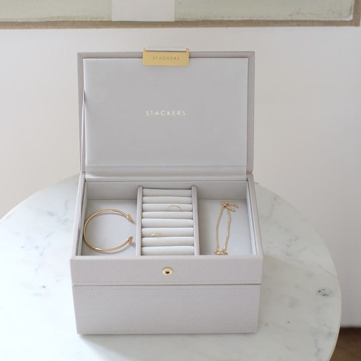 Stackers Taupe Mini Jewellery Box