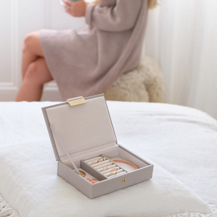 Taupe Mini Jewellery Box Lid